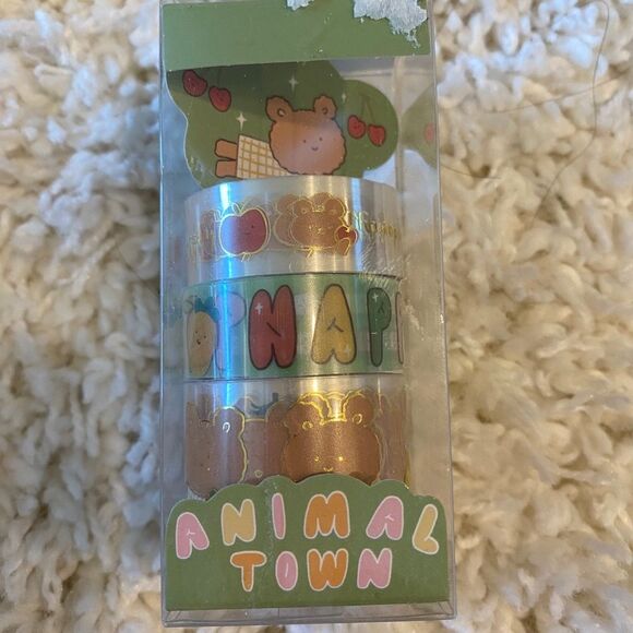 Moshi Moshi Cute Animal Design Washi Tape. Multicolor. OS. Kidcore. Fun. Gifts. - Picture 2 of 5